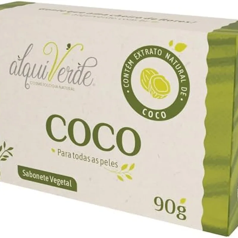 Kit 3 Sabonetes Vegetais Alquiverde de Coco